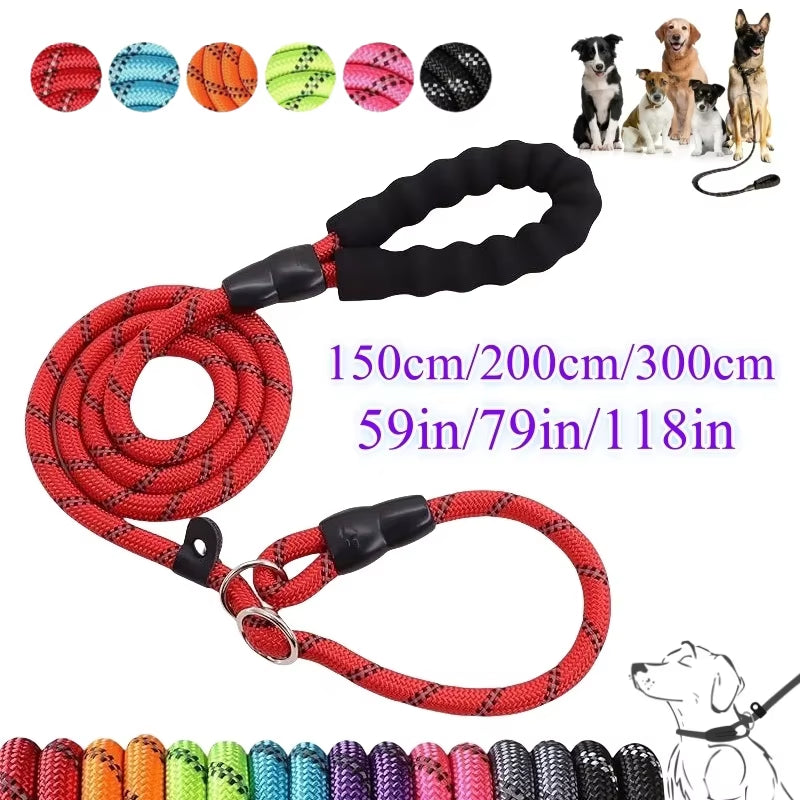 150Cm/200Cm/300Cm Strong Dog Leash Prevent Dog Burst Forward Leash for Dogs Pet Accessories Pull Slip Shain Rope Walk Dog Leash